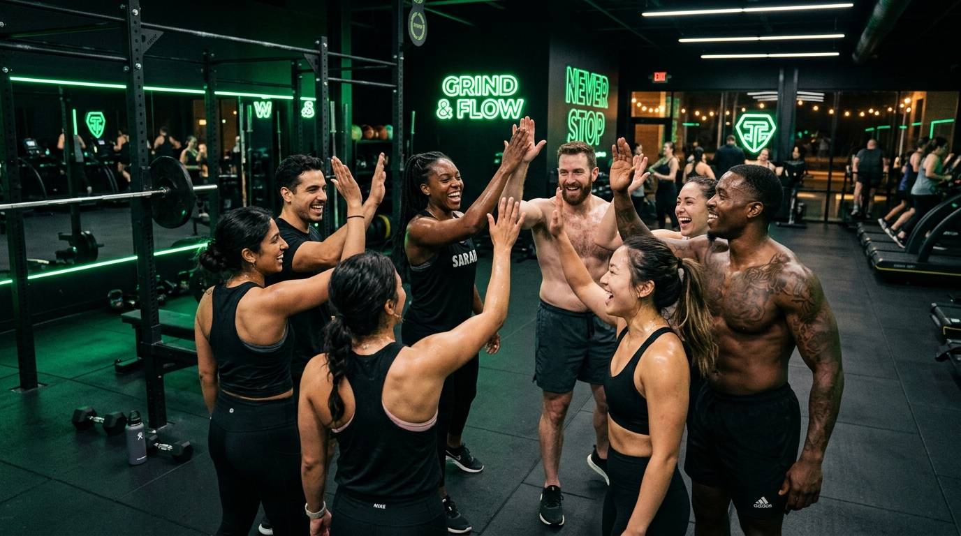 Comunidad Powerzone entrenando juntos